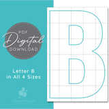 Letter B - Digital Mosaic Template