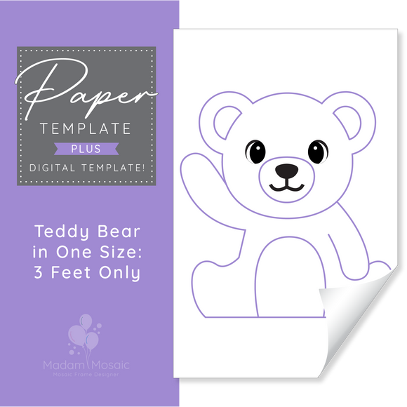 Teddy Bear - Large Print/Digital Template Bundle