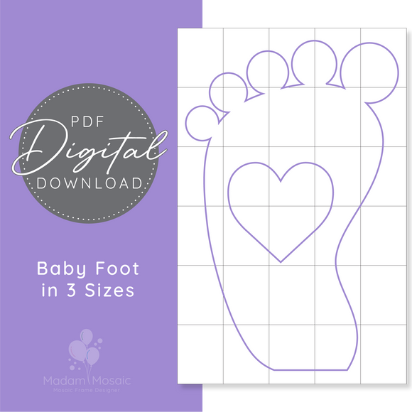 Baby Foot - Digital Mosaic Template
