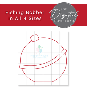 Fishing Bobber - Digital Mosaic Template
