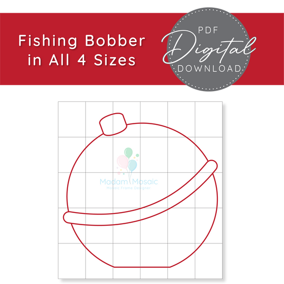 Fishing Bobber - Digital Mosaic Template