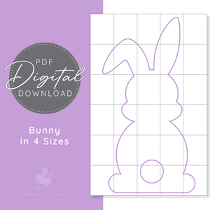 Easter Bunny - Digital Mosaic Template