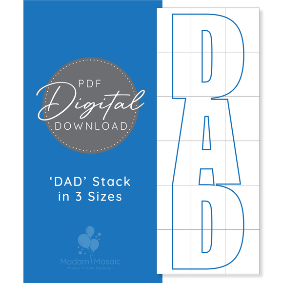 'DAD' Stack - Digital Mosaic Template