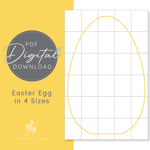 Easter Egg - Digital Mosaic Template