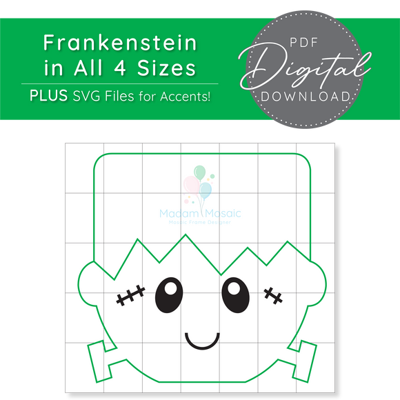 Frankenstein - Digital Mosaic Template
