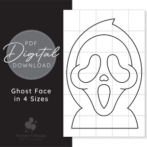 Ghost Face - Digital Mosaic Template