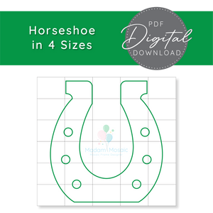 Horseshoe - Digital Mosaic Template