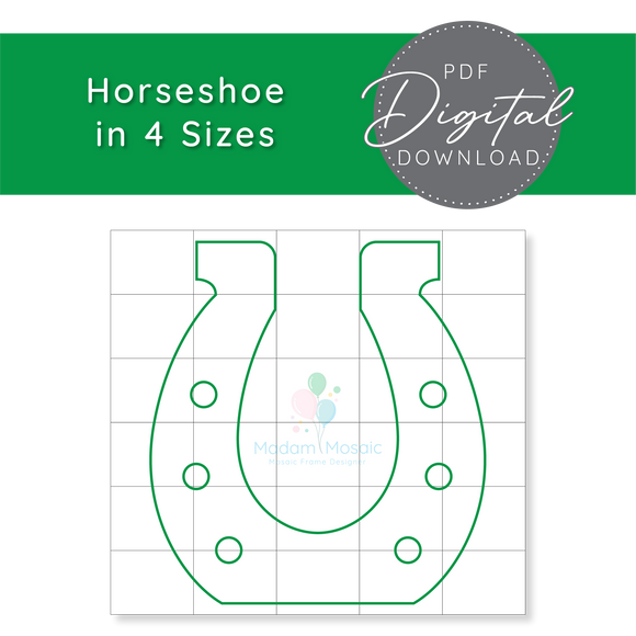 Horseshoe - Digital Mosaic Template