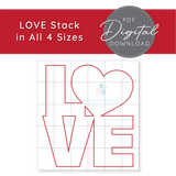 LOVE Stack - Digital Mosaic Template