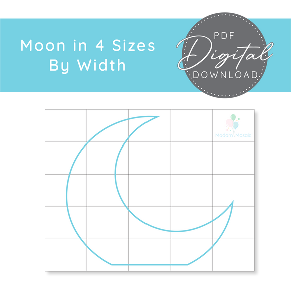 Moon  - Digital Mosaic Template