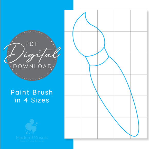 Paint Brush - Digital Mosaic Template