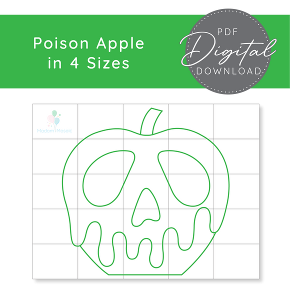 Poison Apple - Digital Mosaic Template