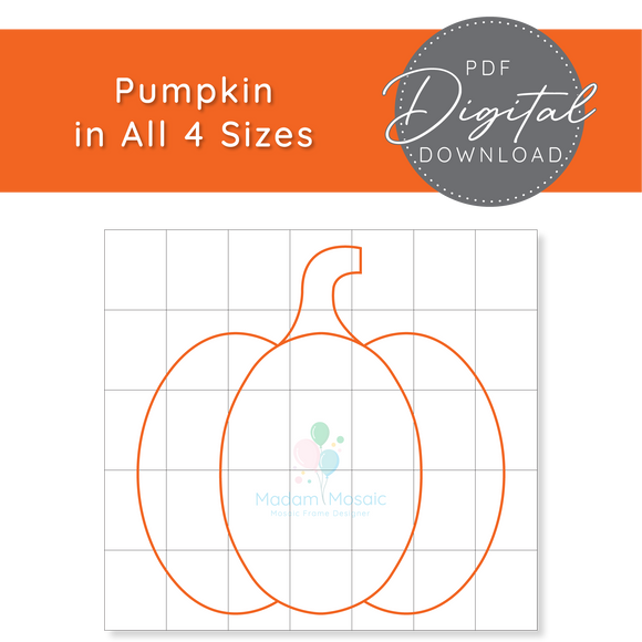 Pumpkin - Digital Mosaic Template