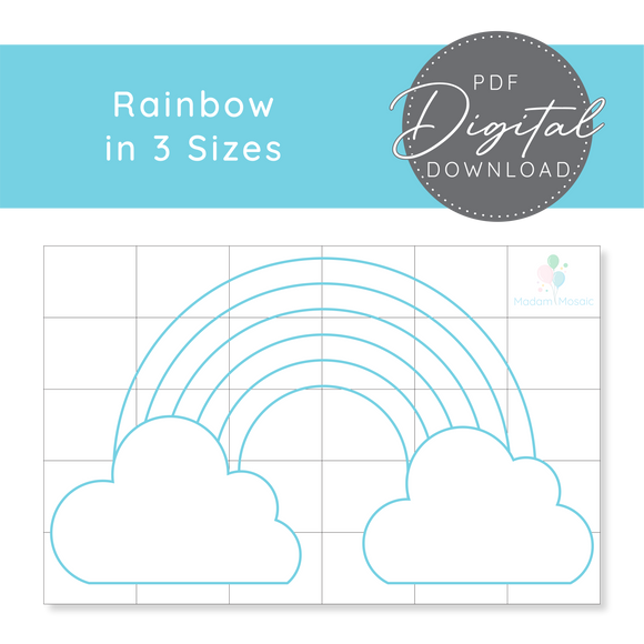 Rainbow - Digital Mosaic Template