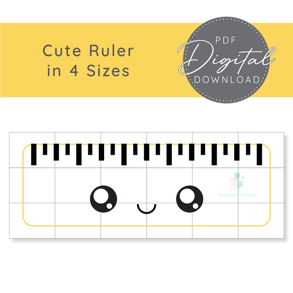 Cute Ruler - Digital Mosaic Template