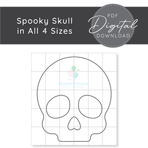 Spooky Skull - Digital Mosaic Template