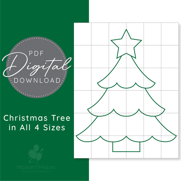 Christmas Tree - Digital Mosaic Template